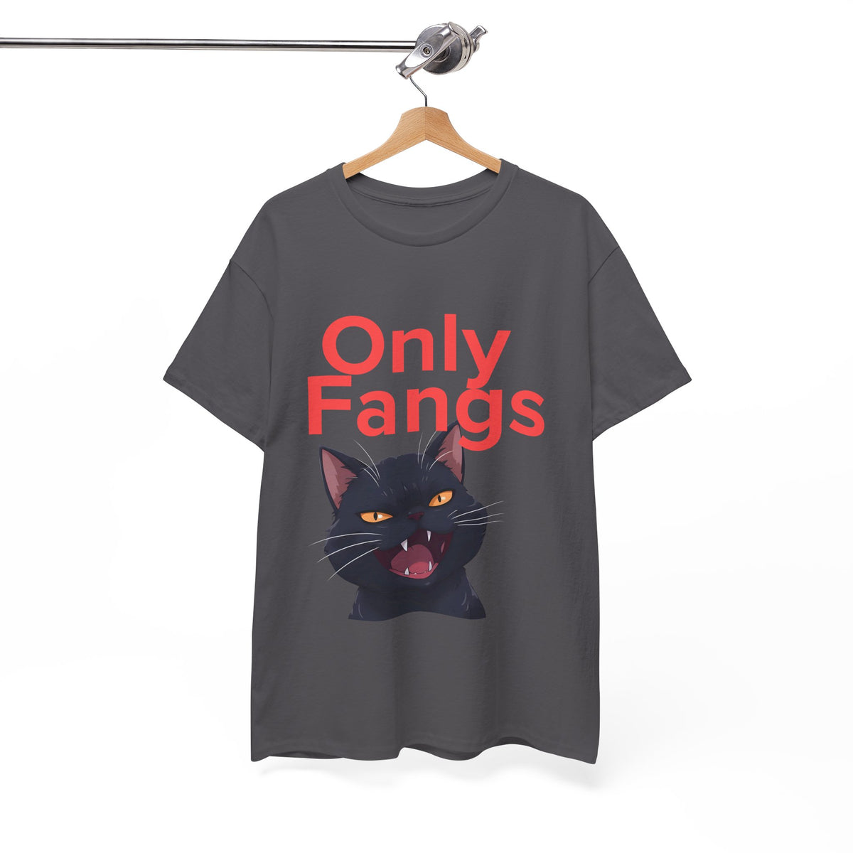 Only Fangs Anime Cat  - Unisex T-shirt