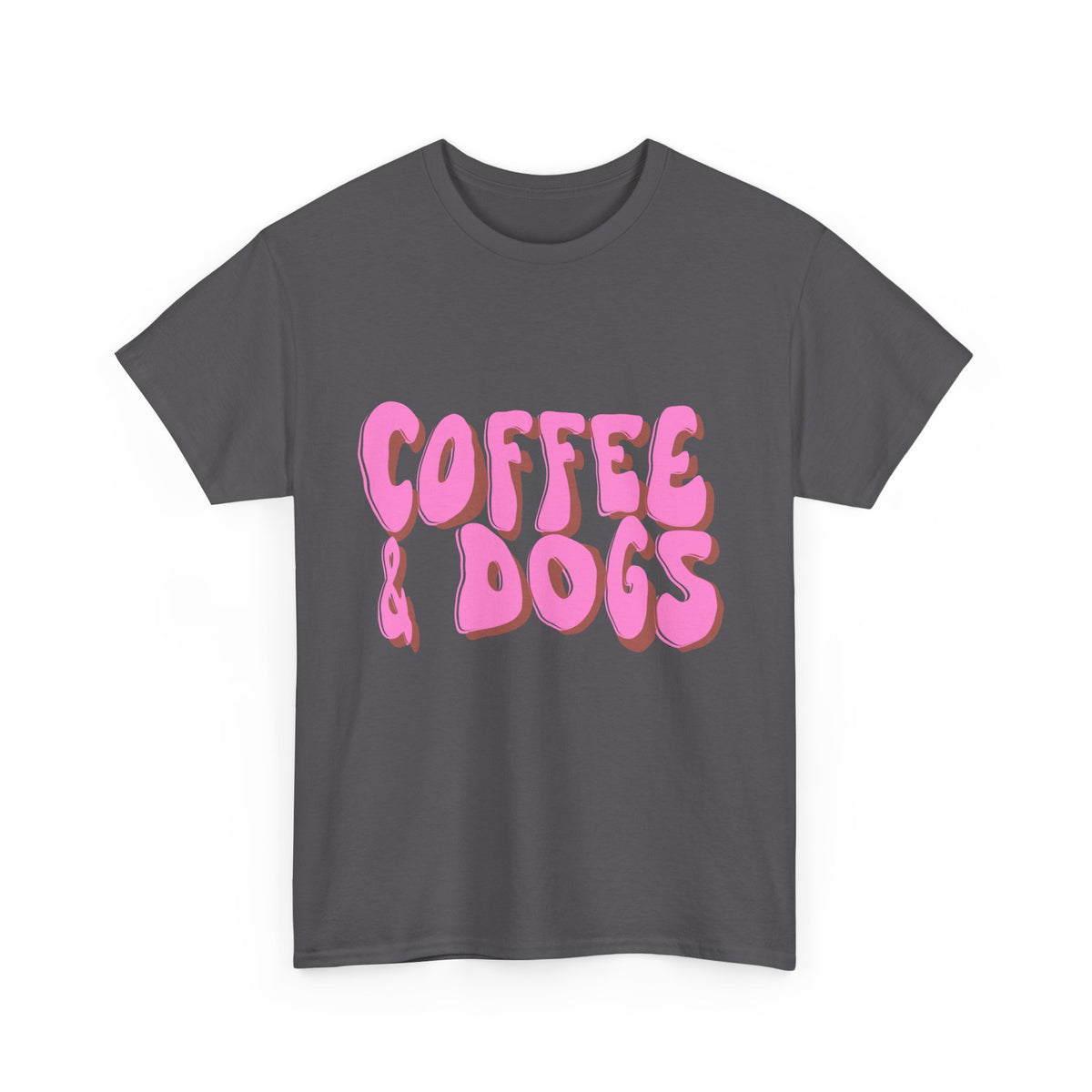 Coffee & Dogs Psychedelic Graphic T-Shirt