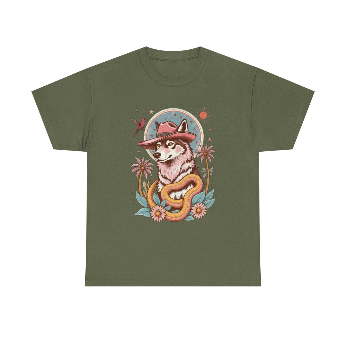 Husky Retro Cowboy T-Shirt