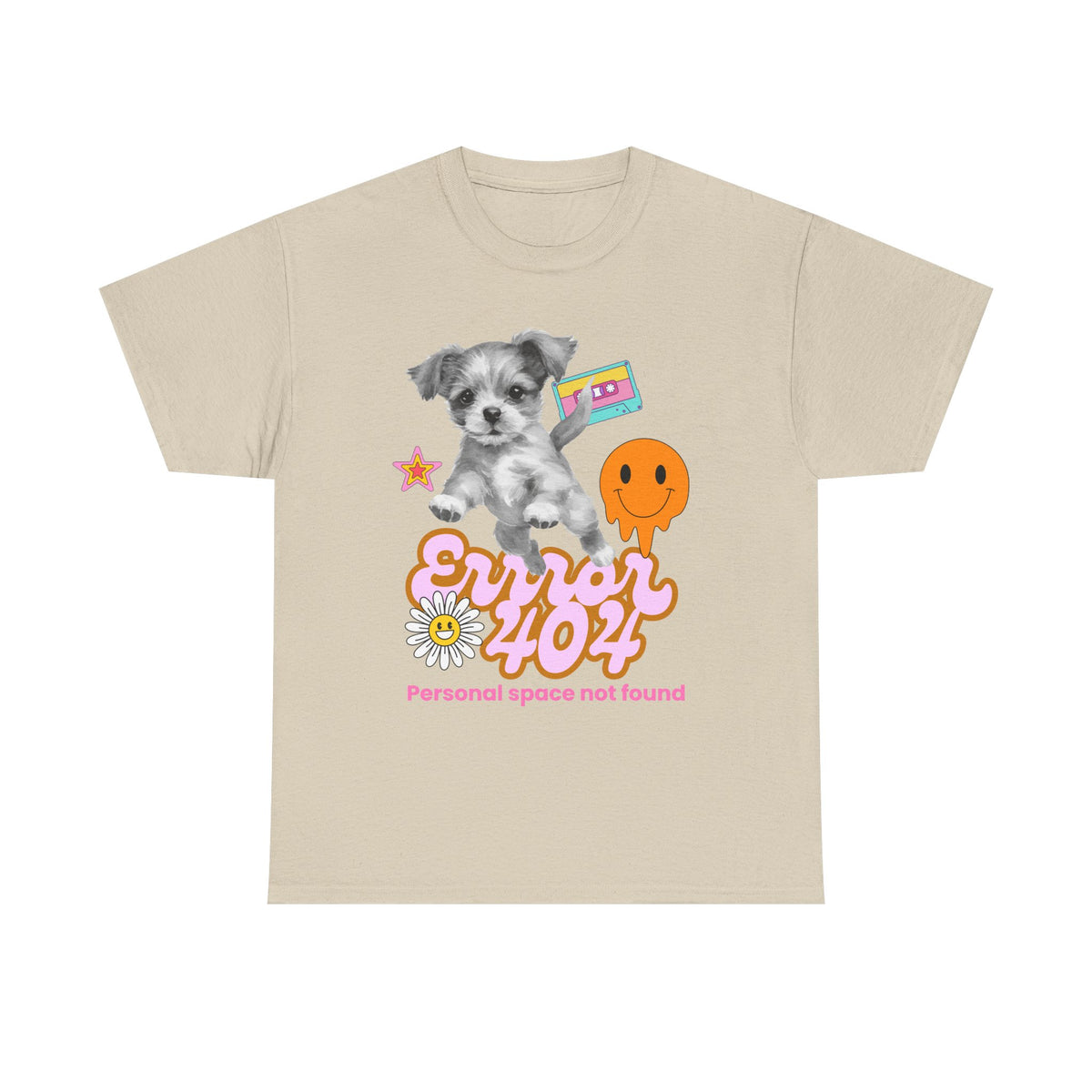 Error 404 Personal Space Not Found Dog - Unisex T-shirt