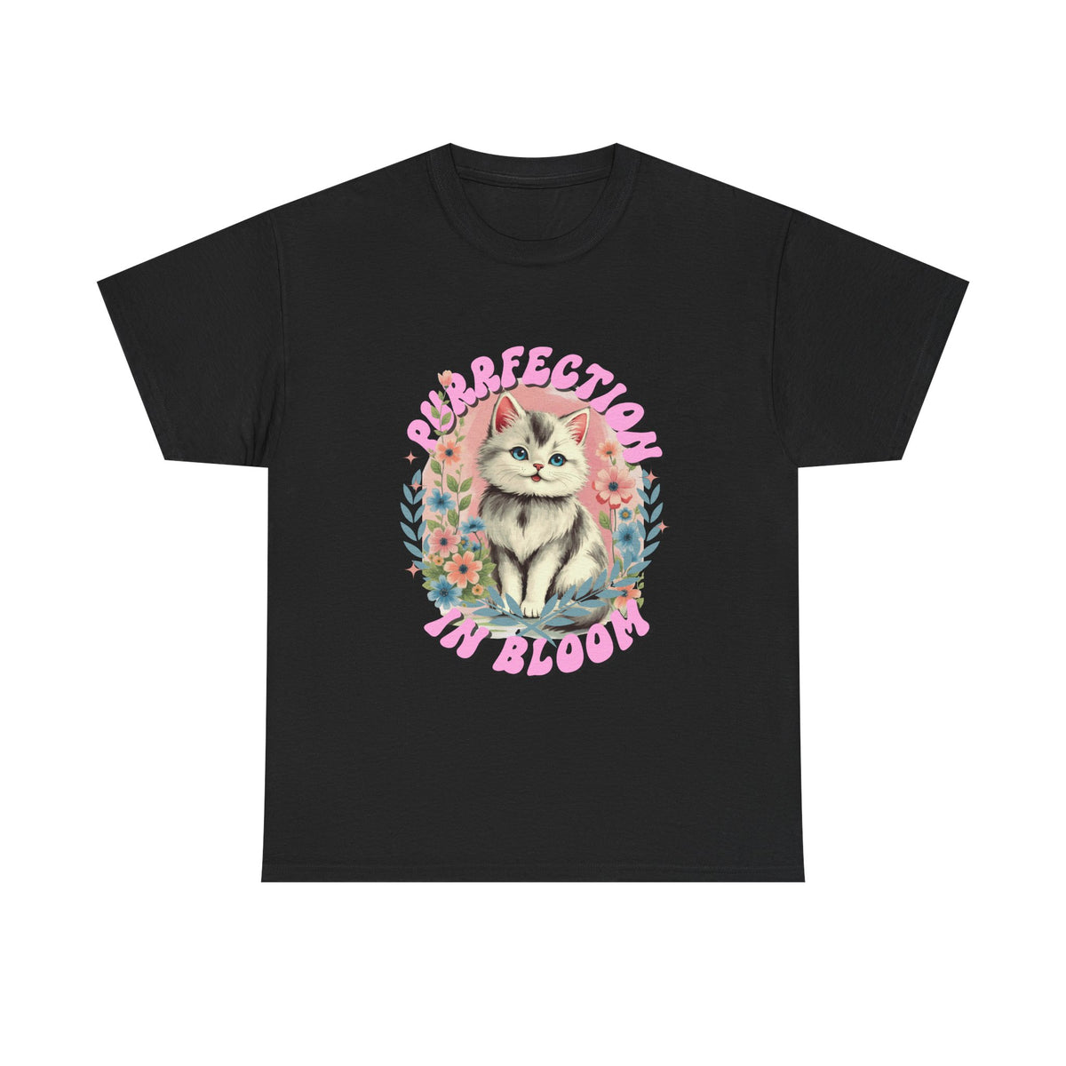 Purrfection In Bloom Cat |  Unisex T-shirt