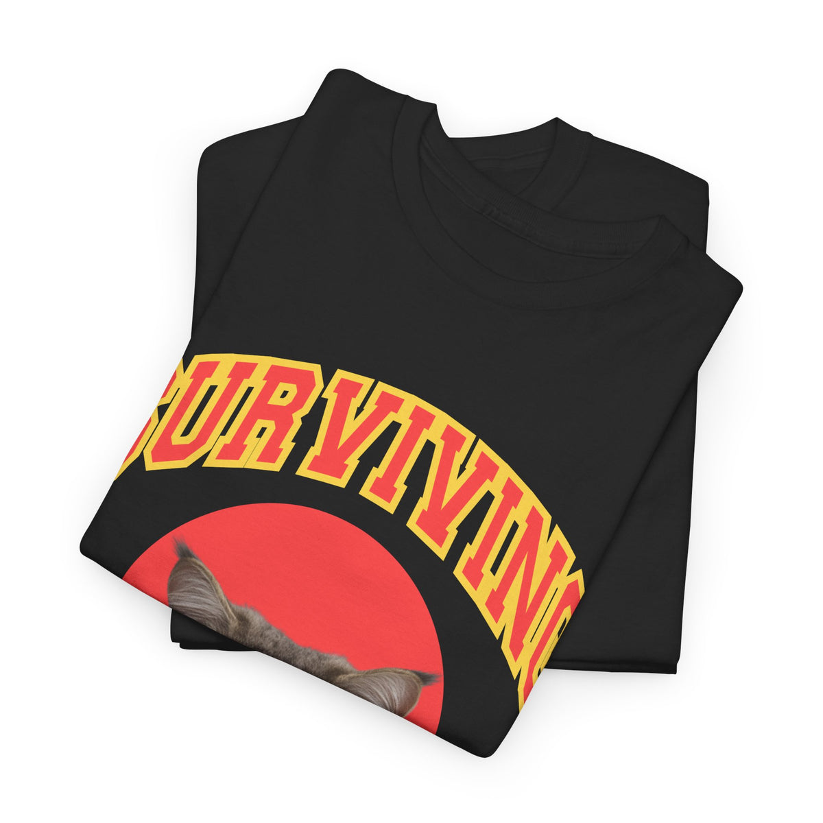 Surviving On Vibes Snacks & Spite Cat Tee by Electrik Land.