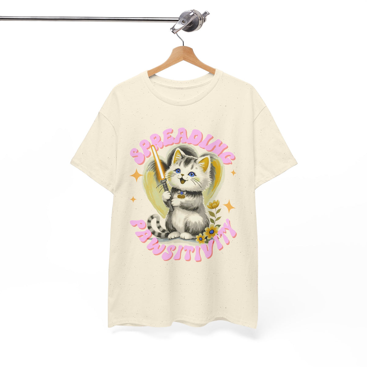 Spreading Pawsitivity Cat |  Unisex T-shirt