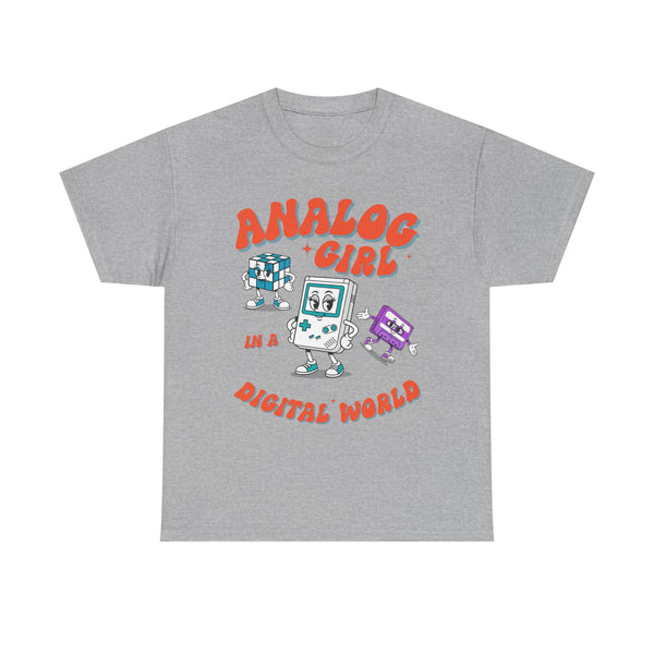 Analog Girl in a Digital World Retro  | Unisex T-shirt