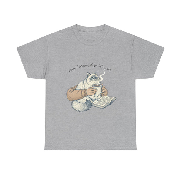 Page Turner, Lap Warmer Cat - Unisex T-shirt
