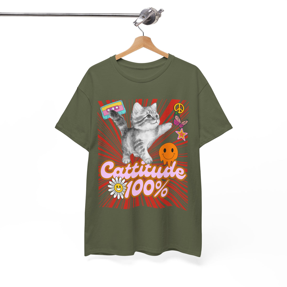 Cattitude 100% Y2K Edition - Cat Lovers - Unisex T-shirt
