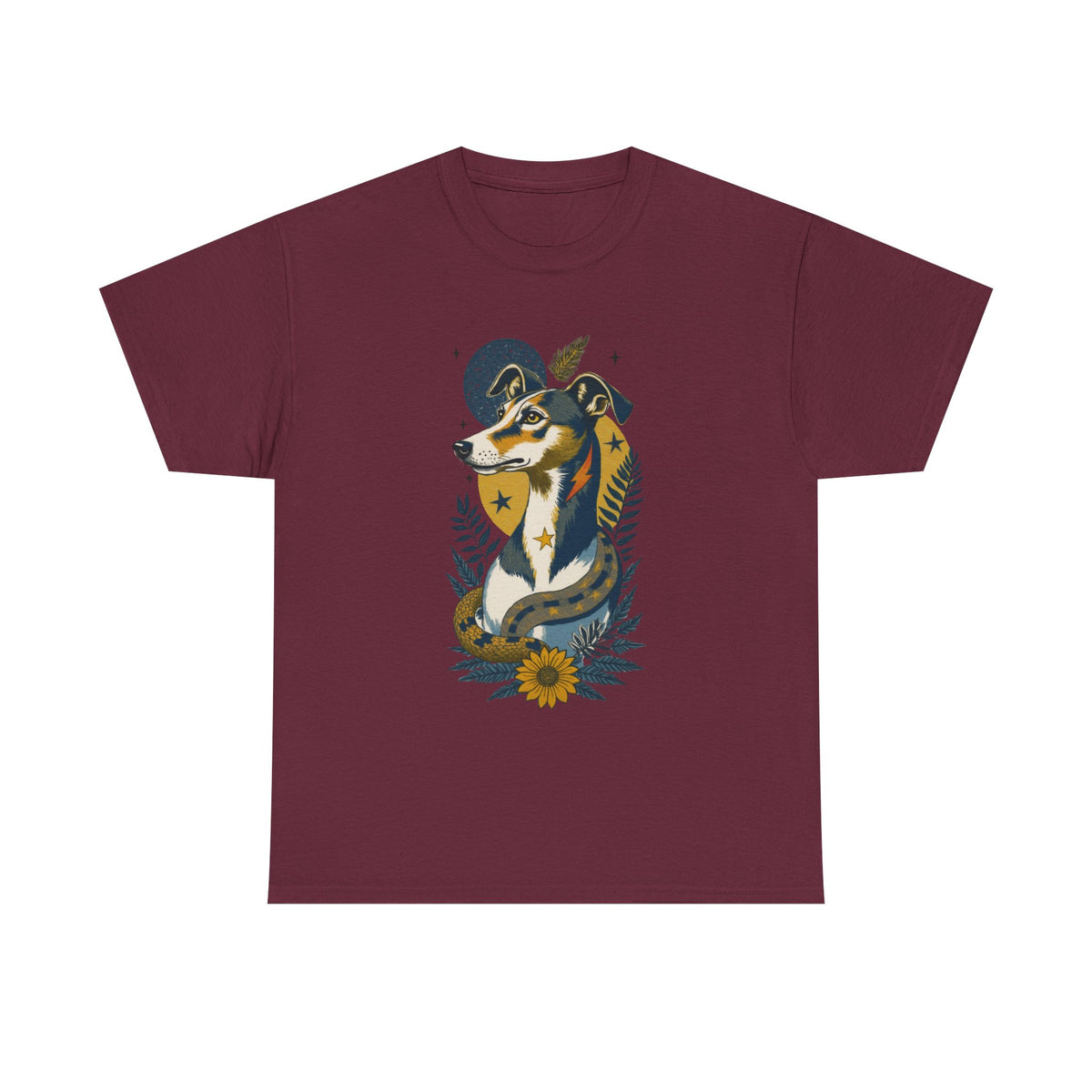 Greyhound Vintage Style Tattoo Graphic T-Shirt