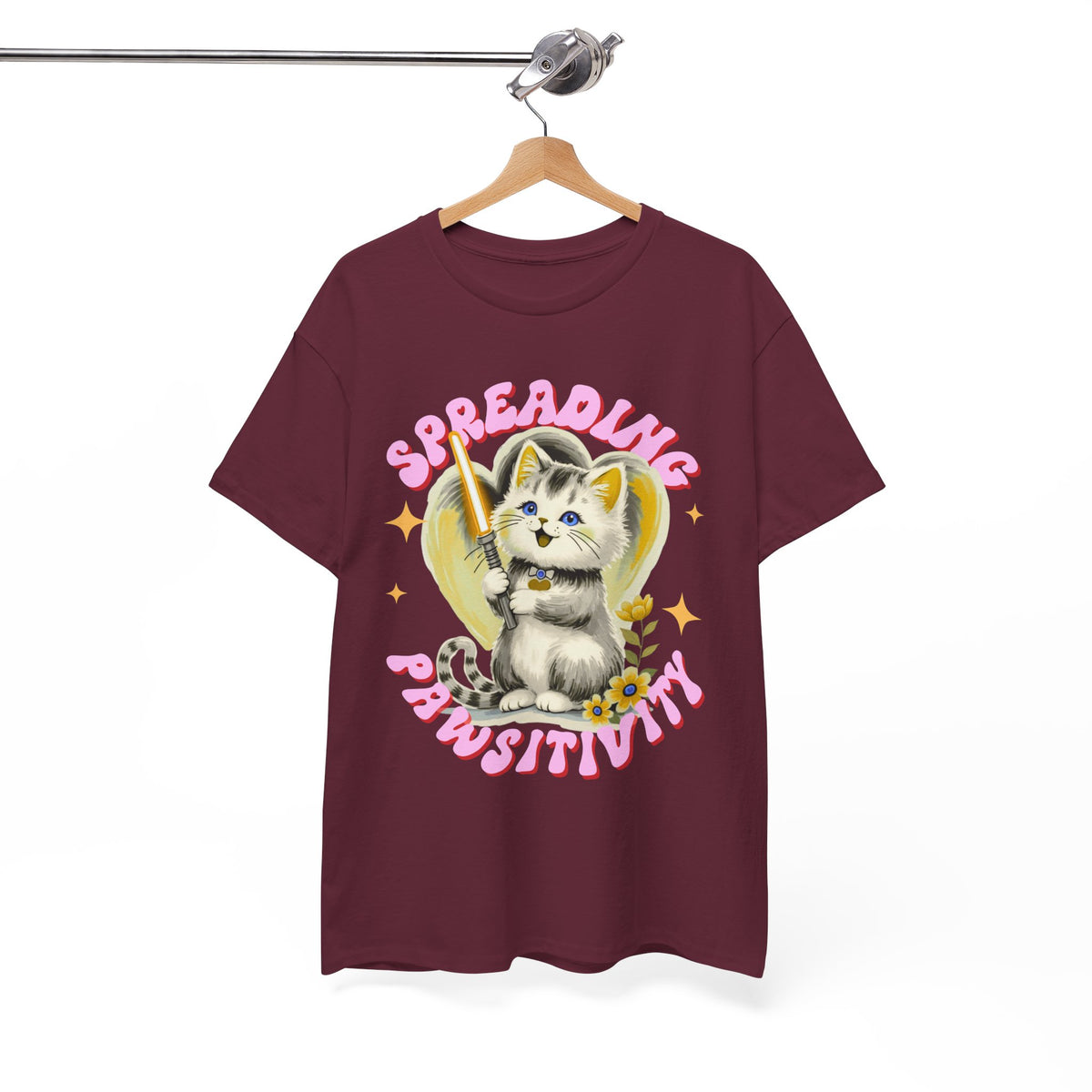 Spreading Pawsitivity Cat |  Unisex T-shirt