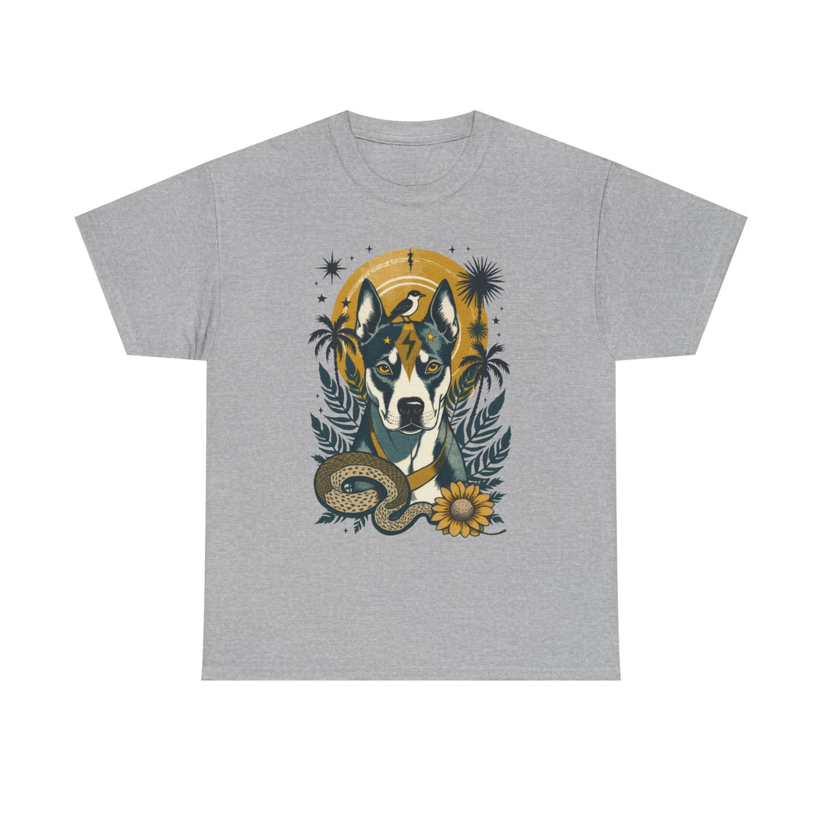 Pit Bull Vintage Style Tattoo graphic T-Shirt