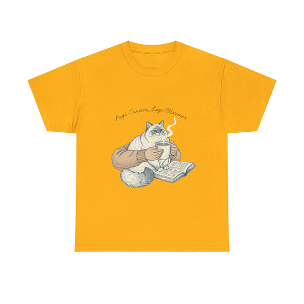 Page Turner, Lap Warmer Cat - Unisex T-shirt