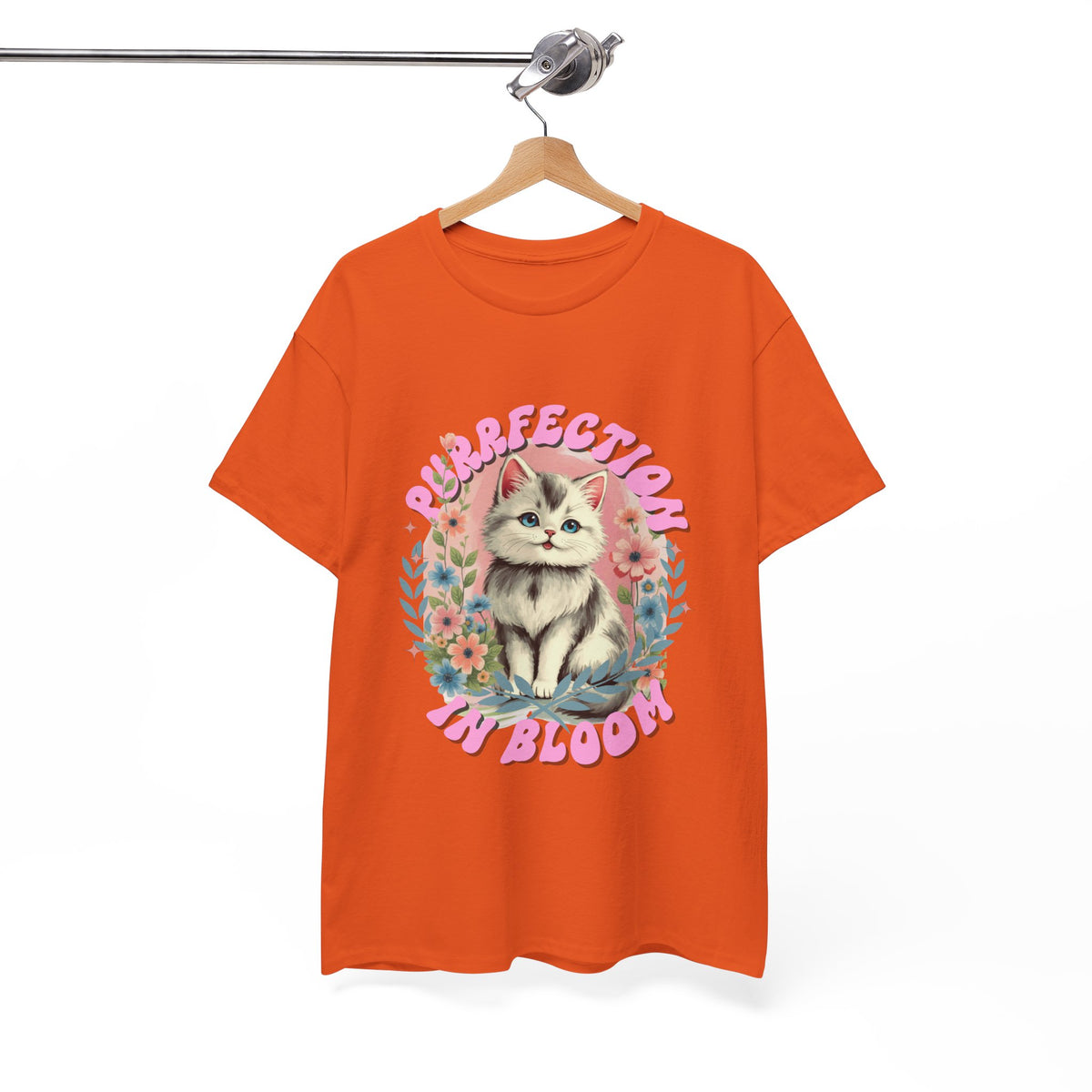 Purrfection In Bloom Cat |  Unisex T-shirt