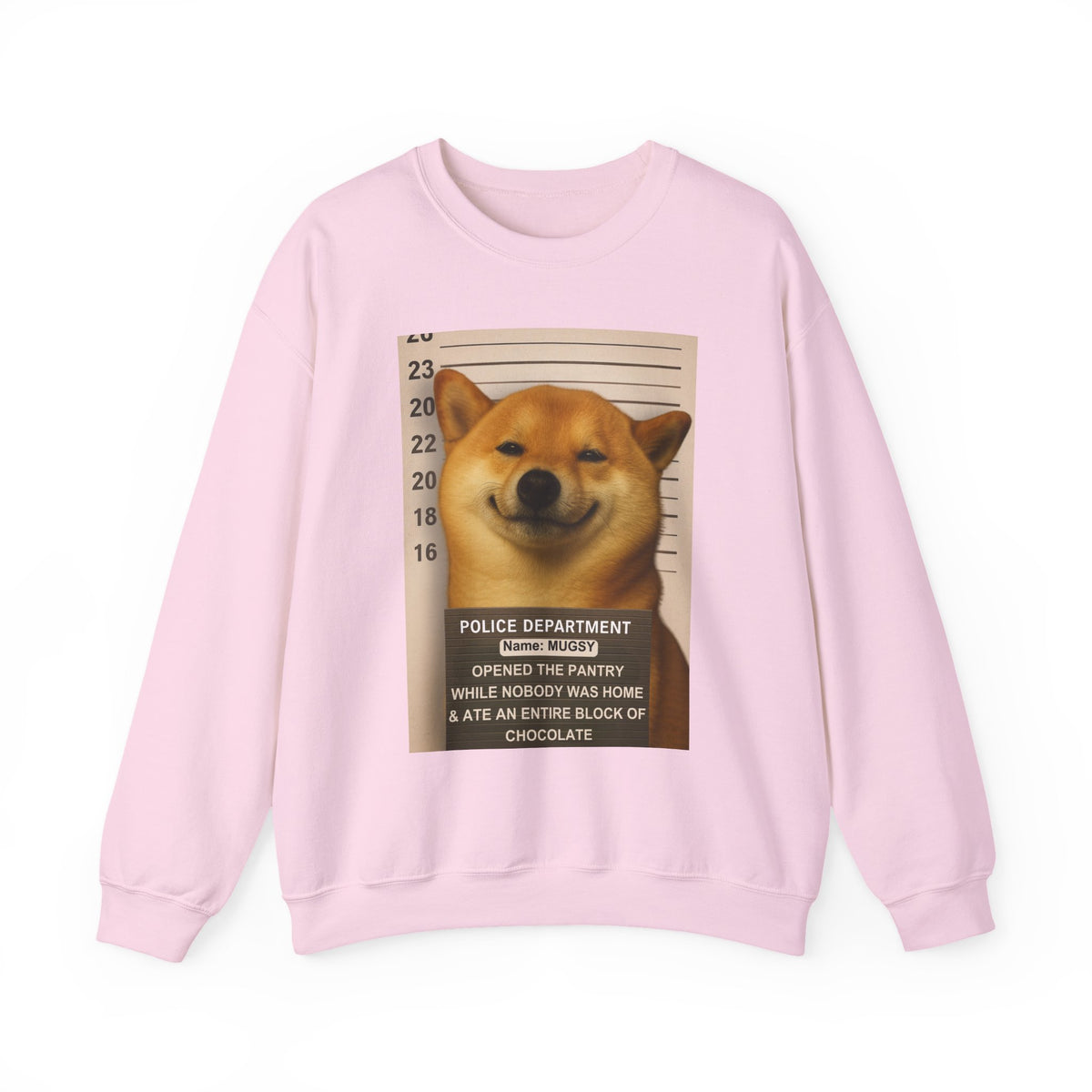 Pet Mugshot Custom Print - Unisex Crew Sweater