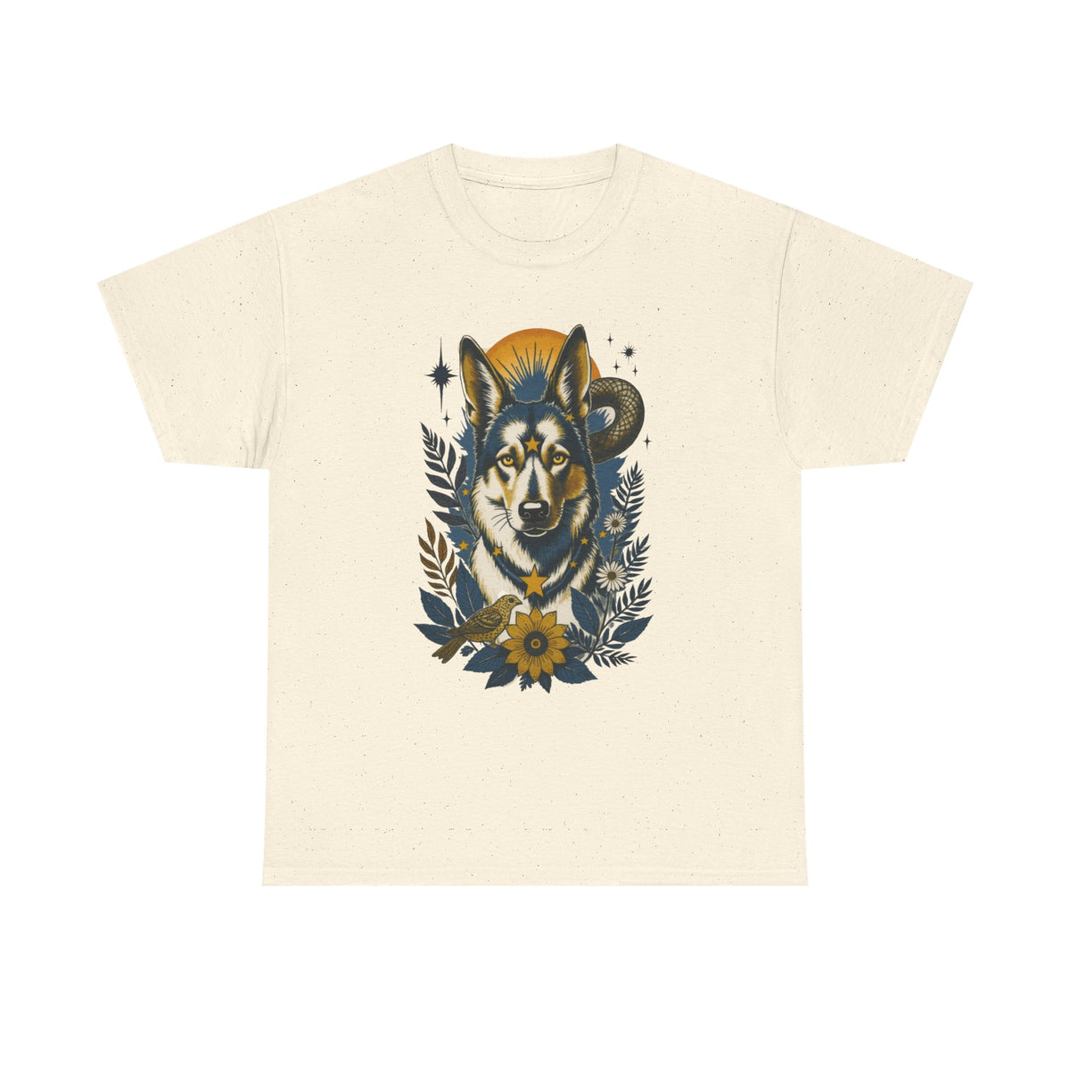 German Shepard 1 Vintage Style Tattoo Graphic T-Shirt
