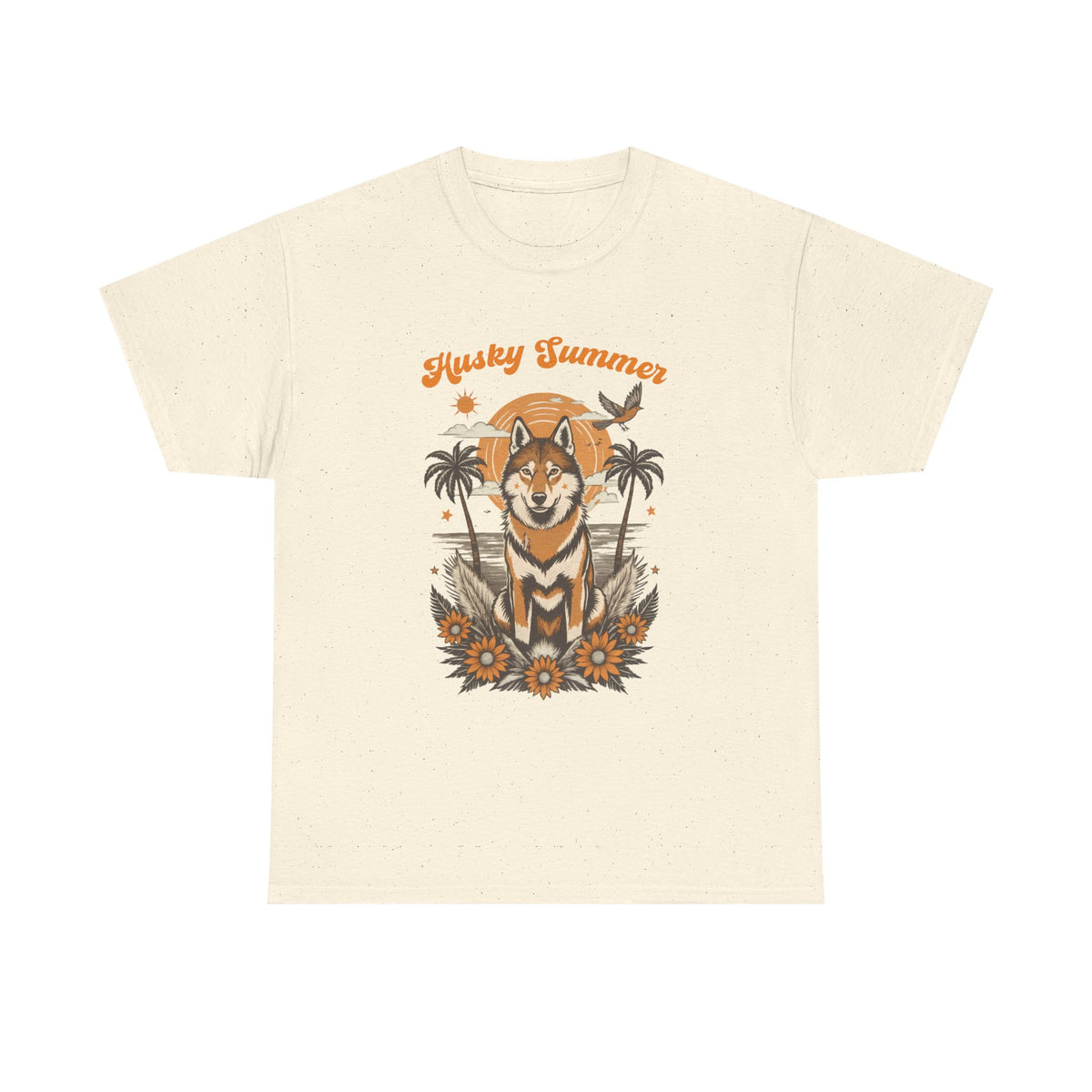 Husky Retro Surf Vintage Beach Tee by Electrik Land