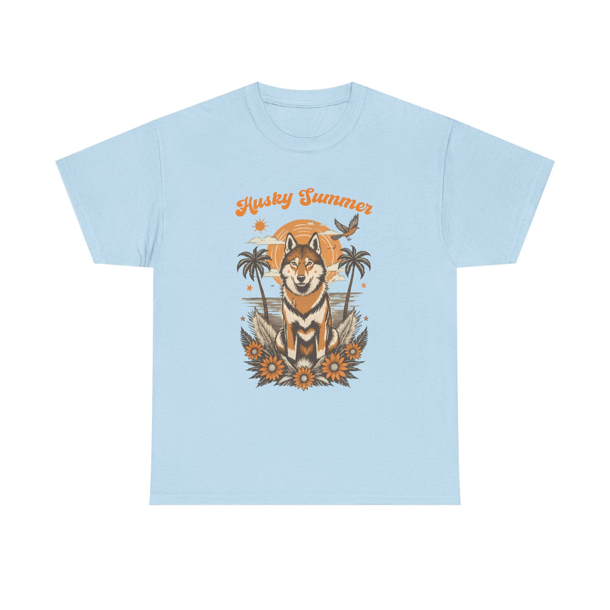 Husky Retro Surf Vintage Beach Tee by Electrik Land