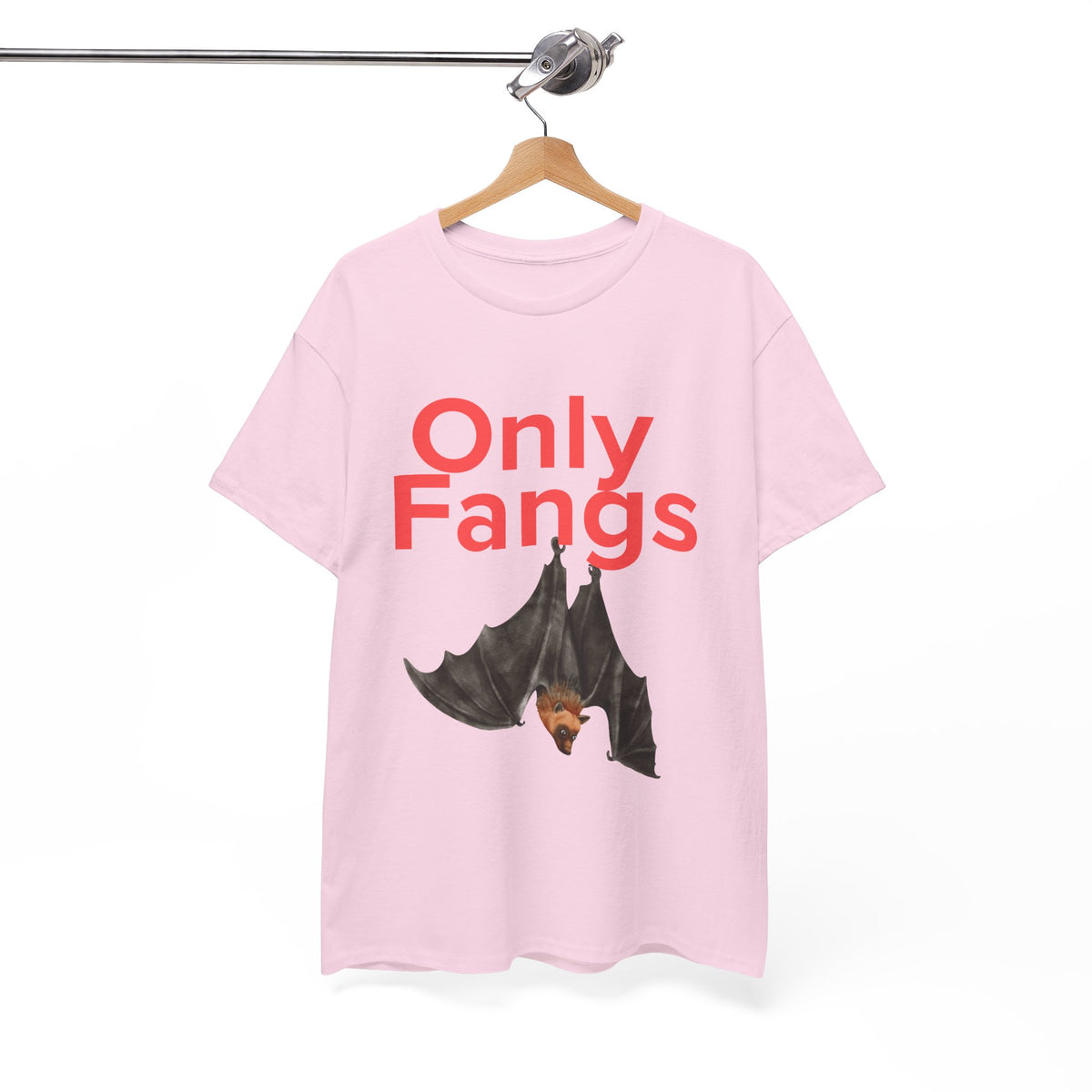 Only Fangs Hanging Bat  - Unisex T-shirt