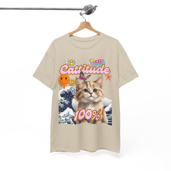 Cattitude 100% Waves Edition - Cat Lovers - Unisex T-shirt