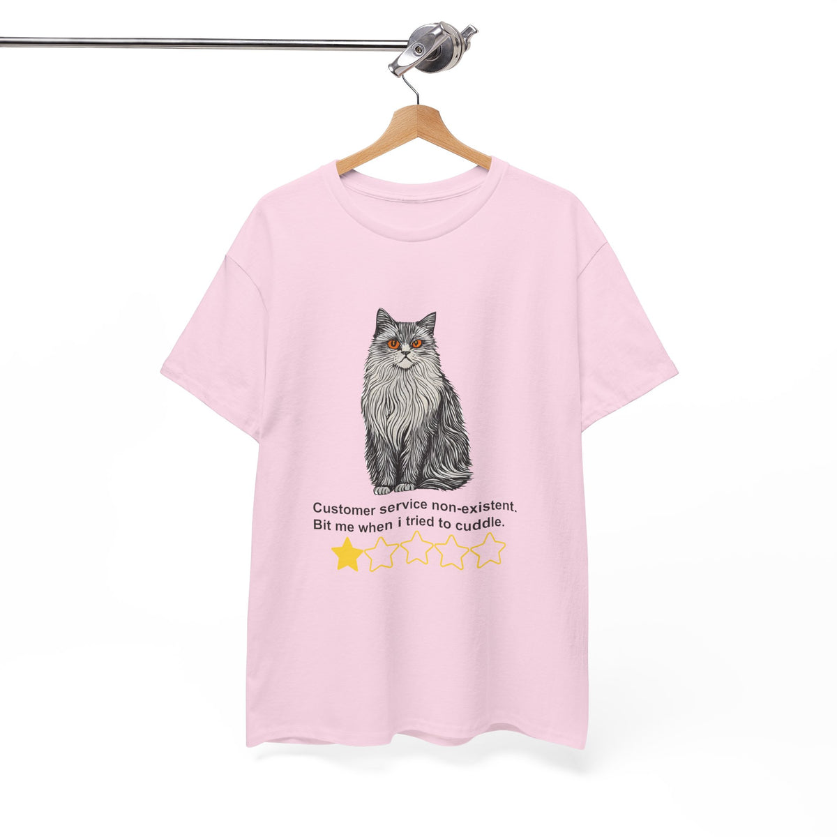 Customer Service Nonexistent Cat Review Tee by Electrik Land