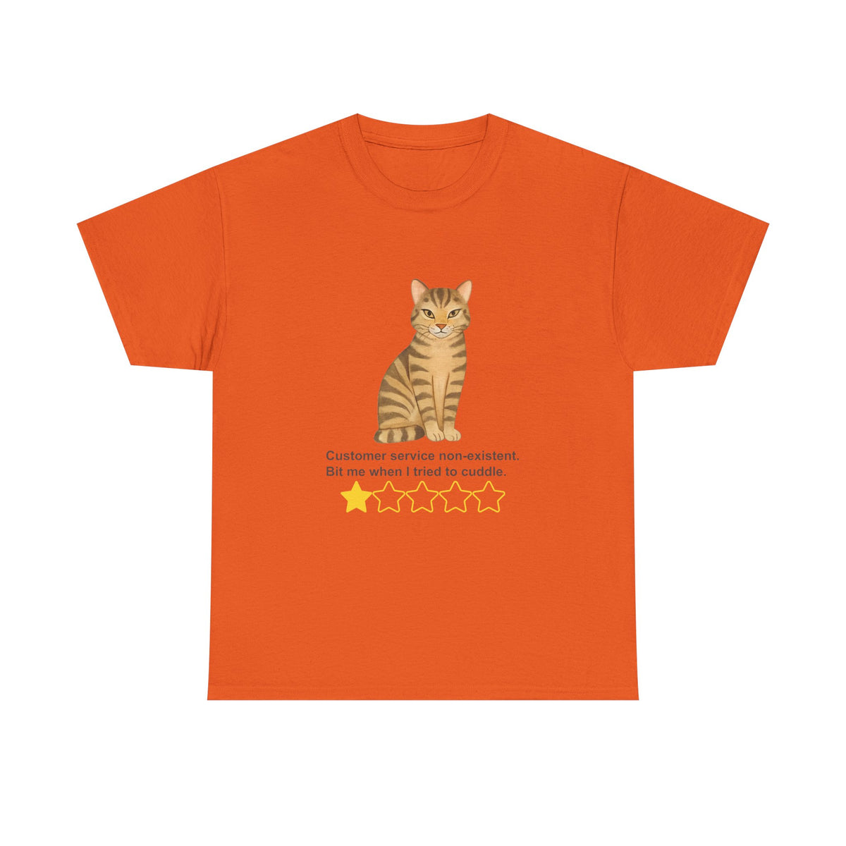 1 Star Cat Experience (Cartoon Cat) | Funny Cat Humor Tee by Electrik Land