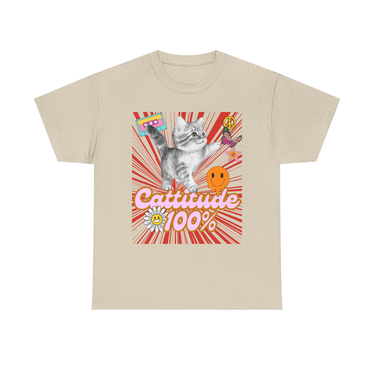 Cattitude 100% Y2K Edition - Cat Lovers - Unisex T-shirt
