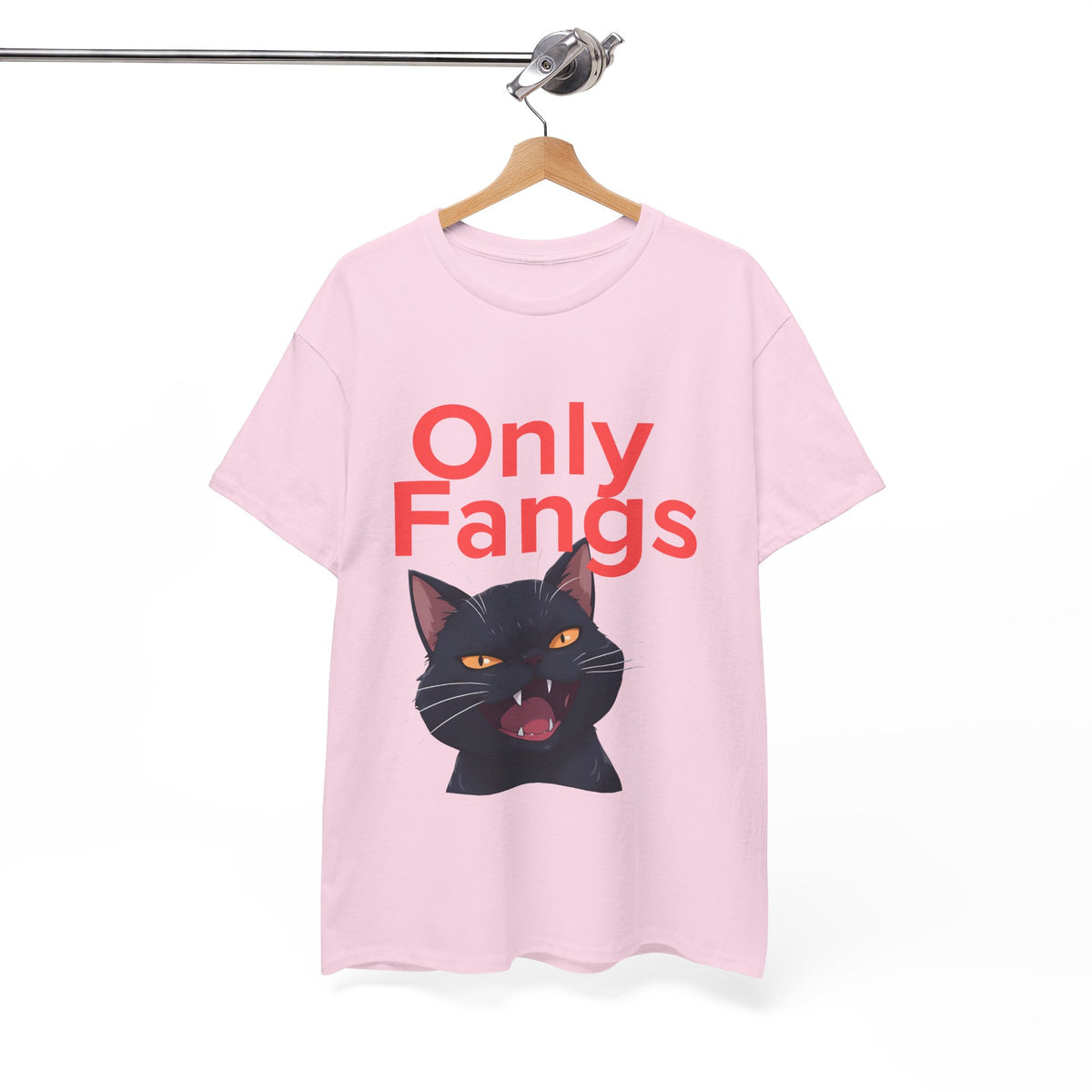 Only Fangs Anime Cat  - Unisex T-shirt