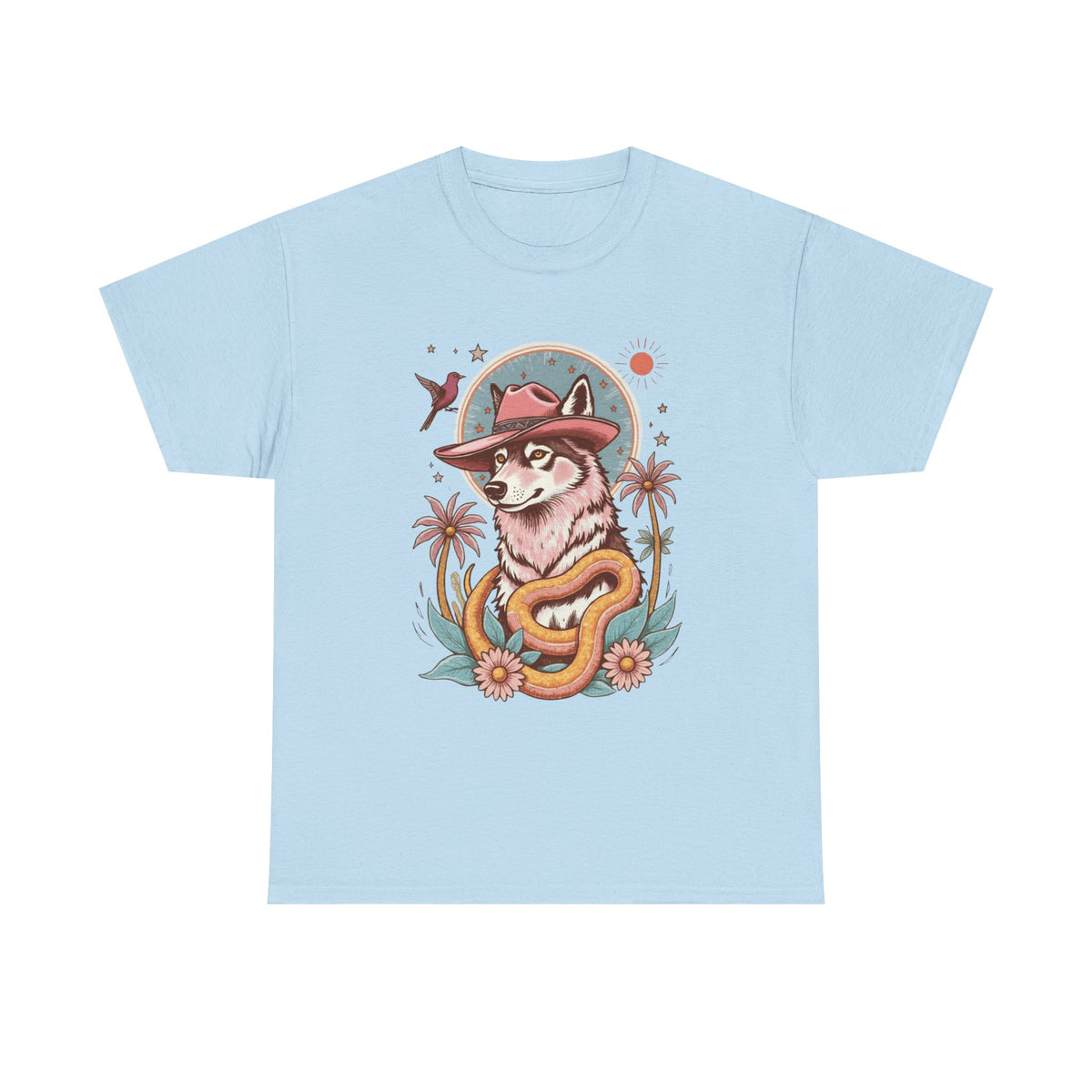 Husky Retro Cowboy T-Shirt