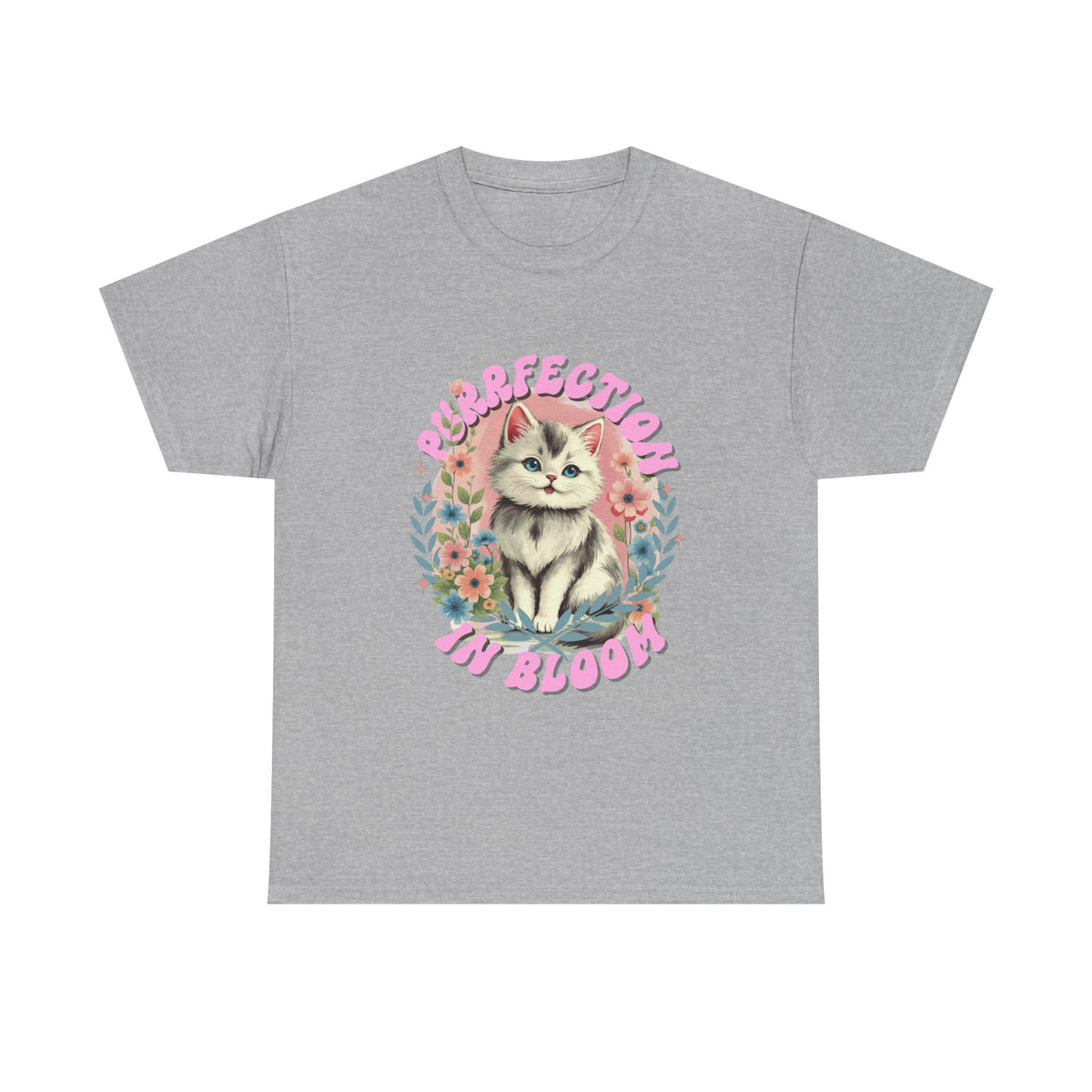 Purrfection In Bloom Cat |  Unisex T-shirt