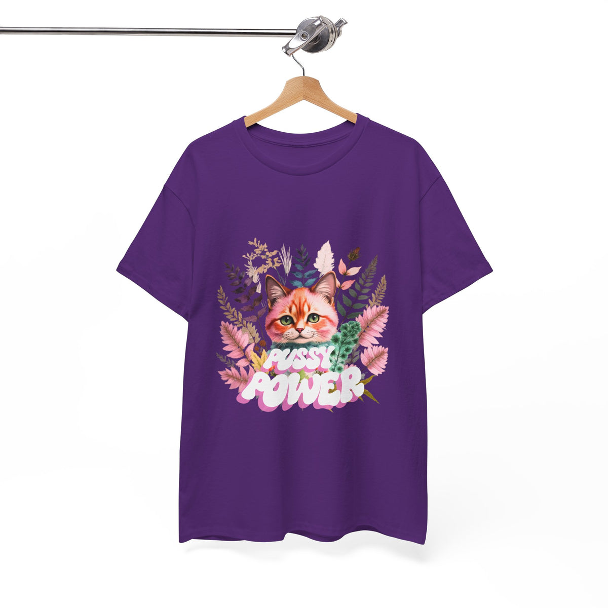 Pussy Power Flower Cat - Unisex T-shirt