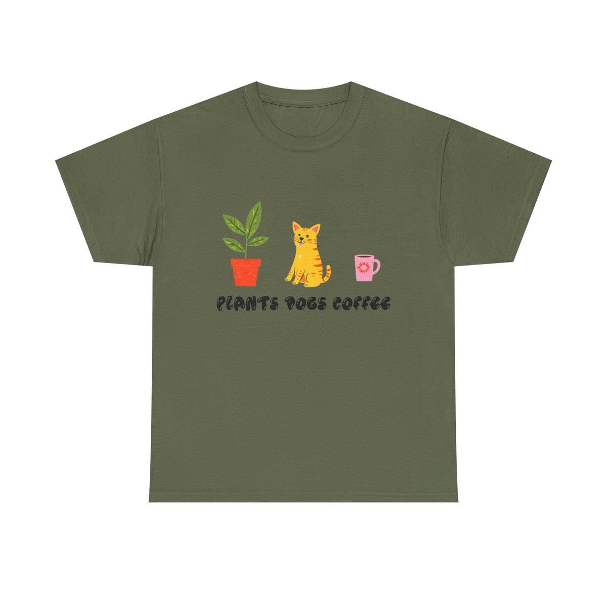 Plants Dogs Coffee Bubble |  Unisex T-shirt