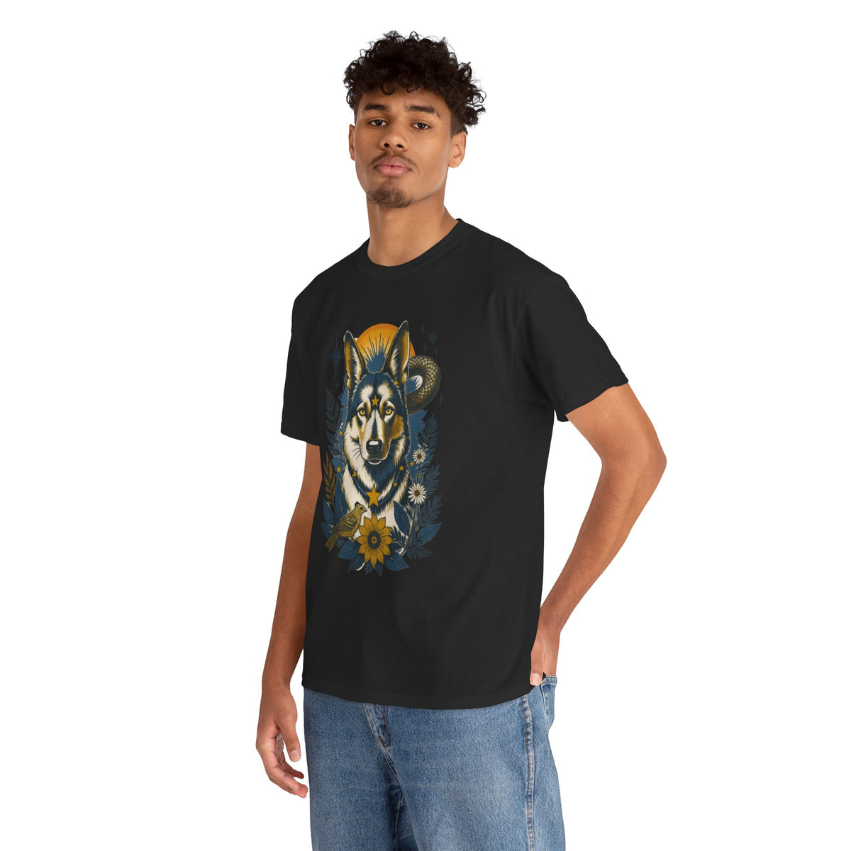 German Shepard 1 Vintage Style Tattoo Graphic T-Shirt