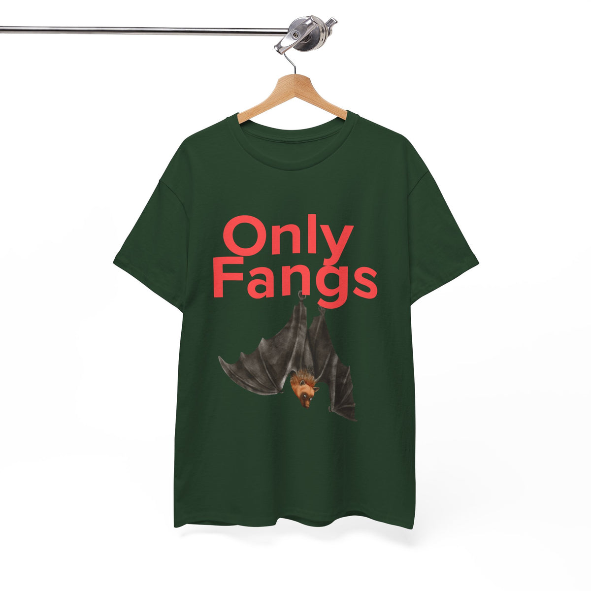 Only Fangs Hanging Bat  - Unisex T-shirt