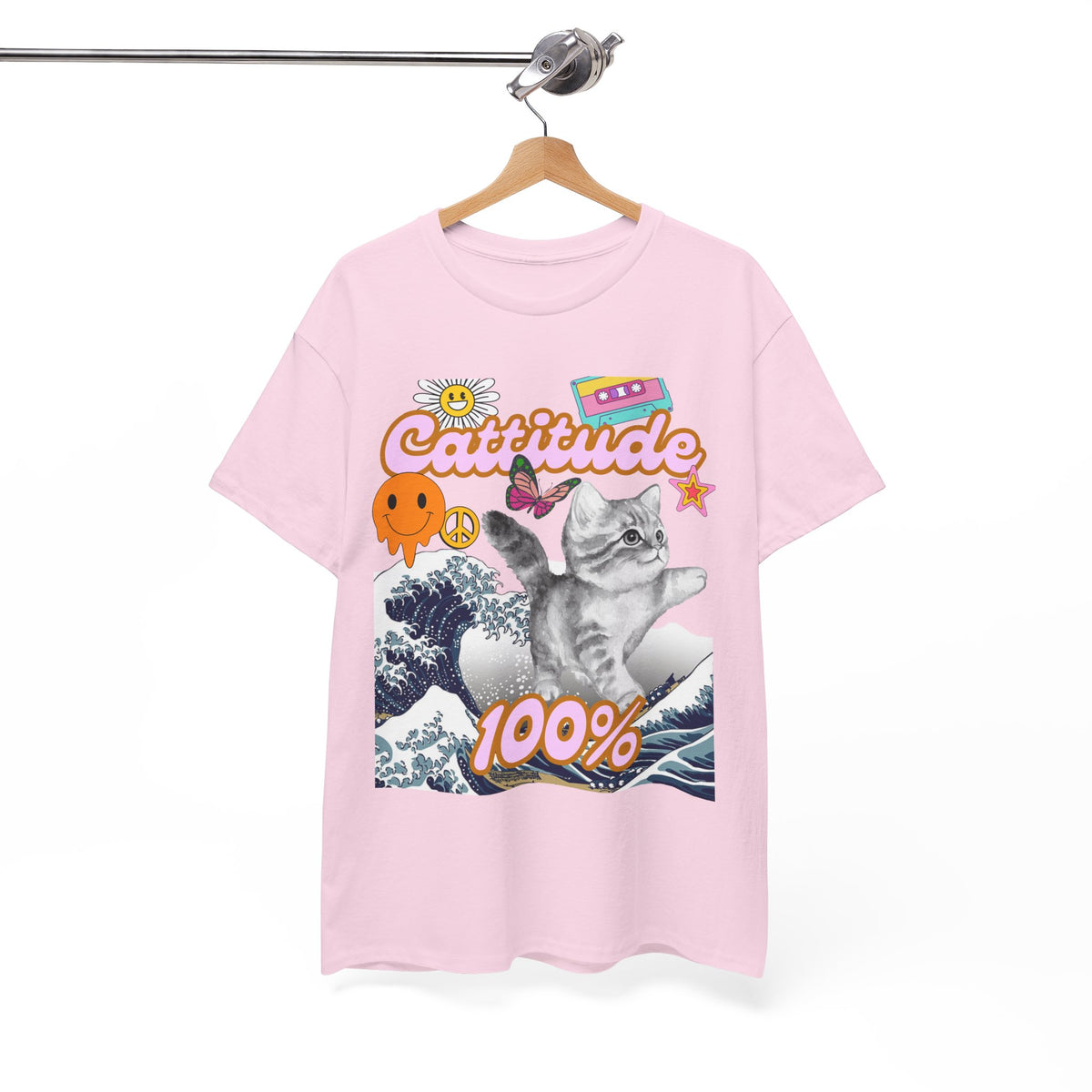 Cattitude 100% -  Cat Lovers - Unisex T-shirt