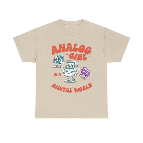 Analog Girl in a Digital World Retro  | Unisex T-shirt
