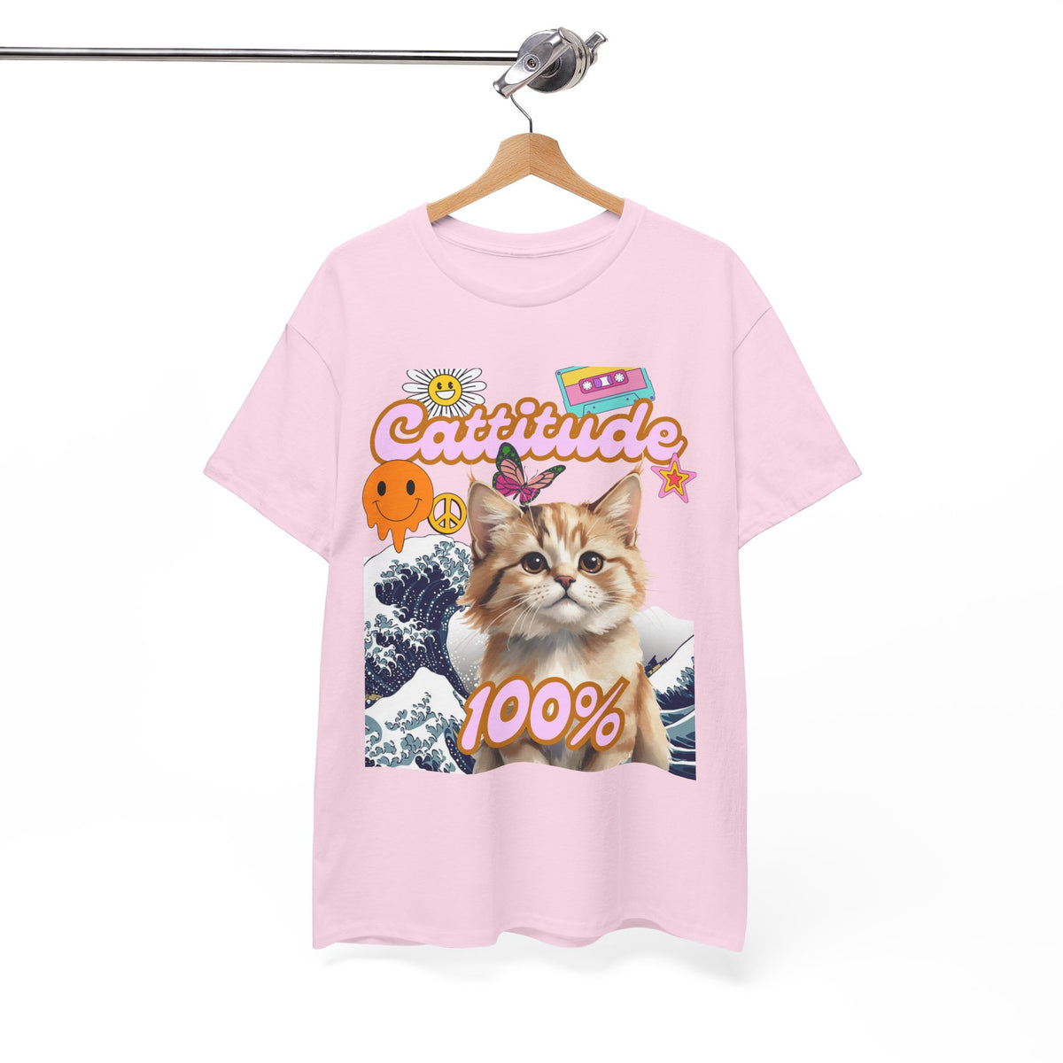 Cattitude 100% Waves Edition - Cat Lovers - Unisex T-shirt