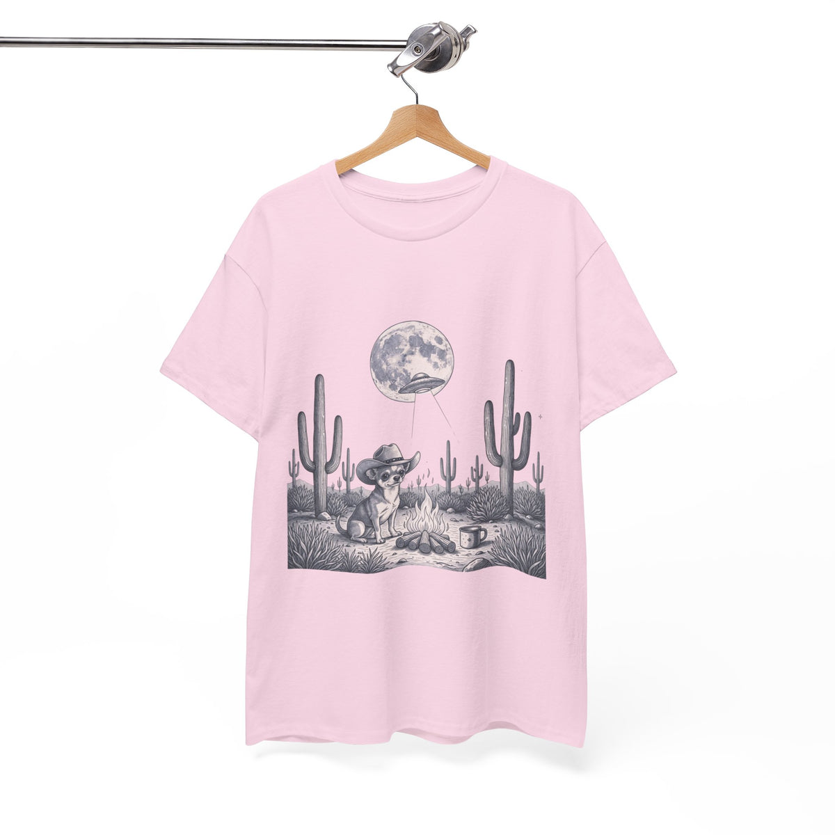 Chihuahua Cowboy & Desert UFO  - Unisex T-shirt