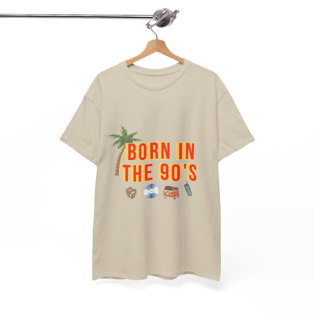 Born in the 90s T-Shirt with Retro Icons Nostalgia by Electrik Land.