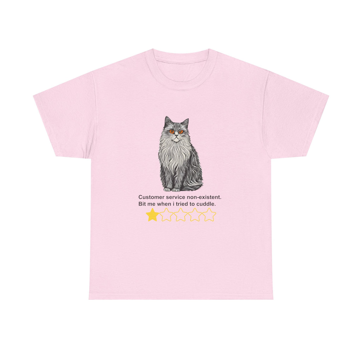 Customer Service Nonexistent Cat Review Tee by Electrik Land