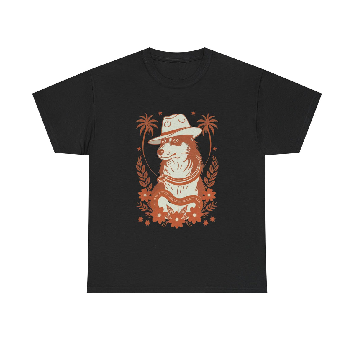 Husky Vintage Print Palms T-Shirt