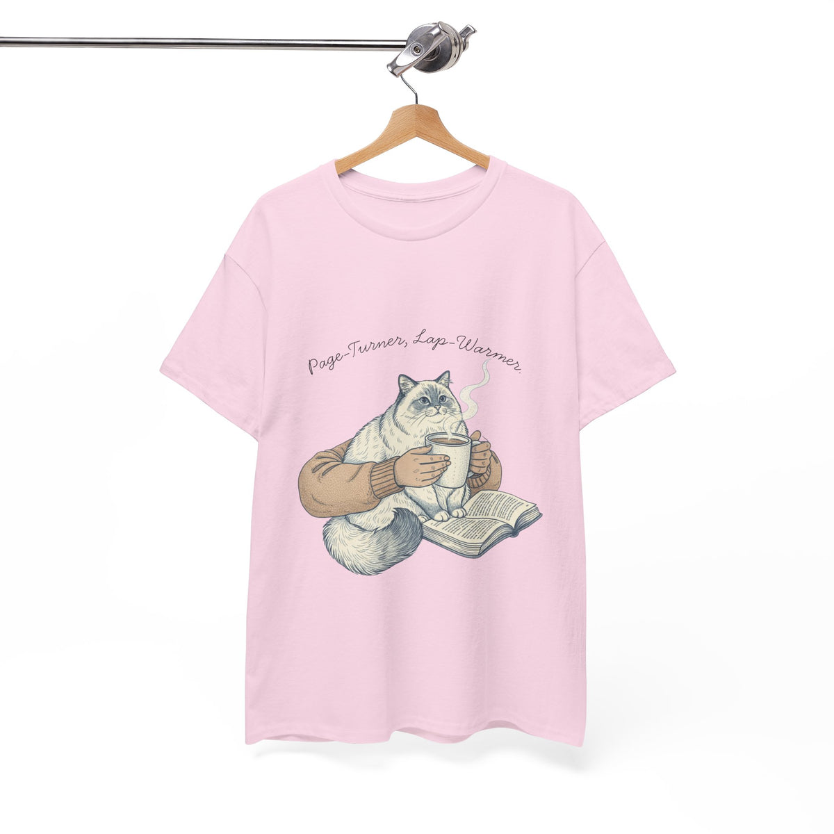 Page Turner, Lap Warmer Cat - Unisex T-shirt