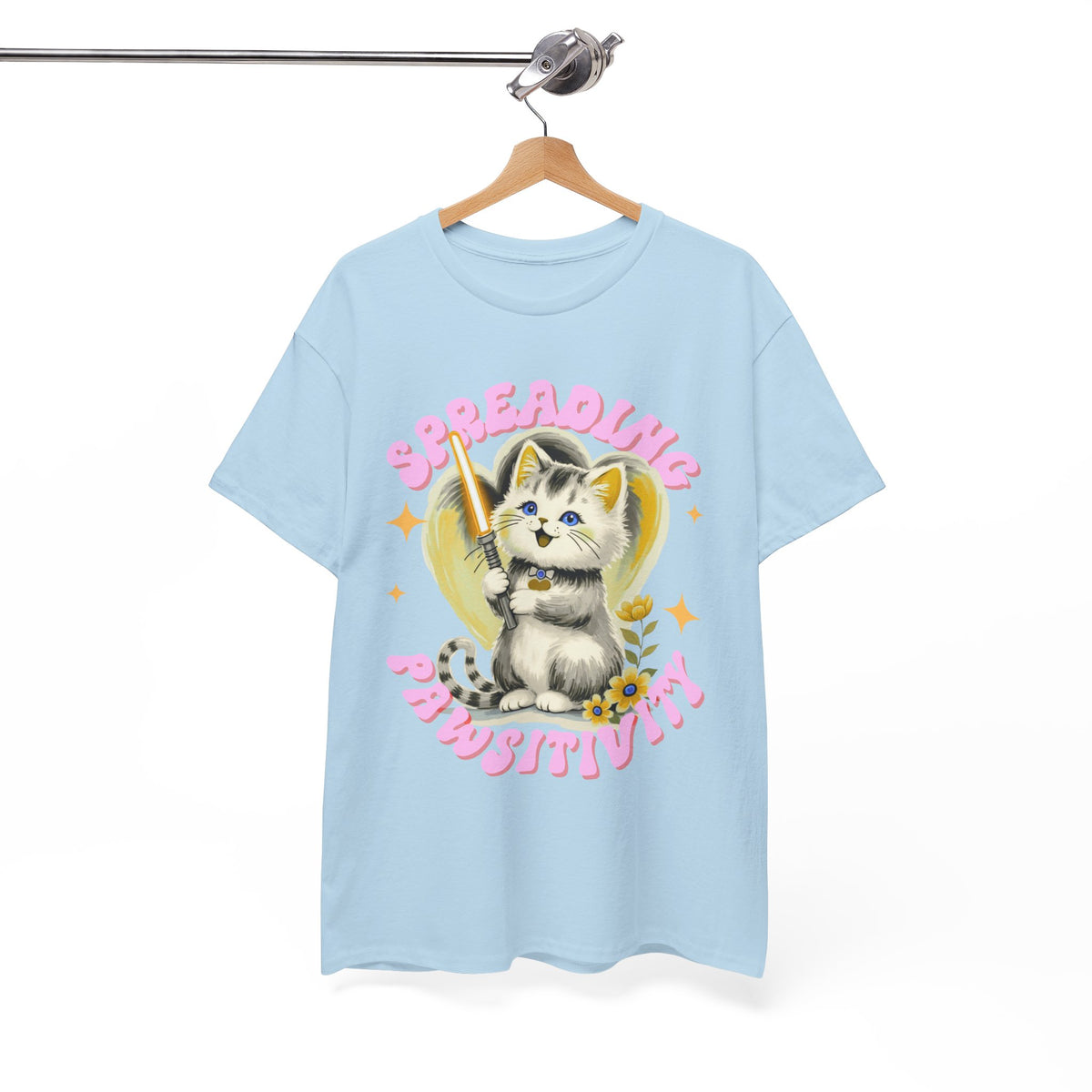 Spreading Pawsitivity Cat |  Unisex T-shirt