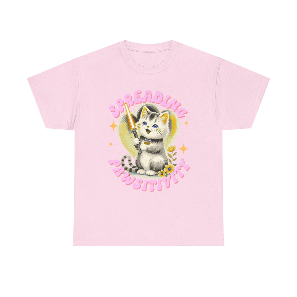 Spreading Pawsitivity Cat |  Unisex T-shirt