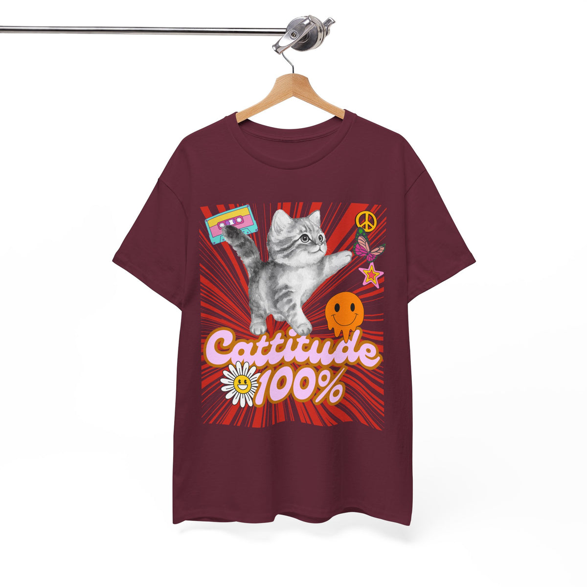 Cattitude 100% Y2K Edition - Cat Lovers - Unisex T-shirt
