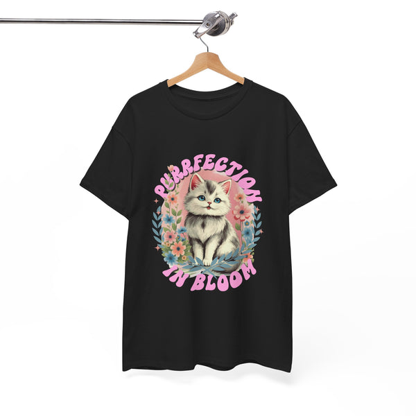 Purrfection In Bloom Cat |  Unisex T-shirt