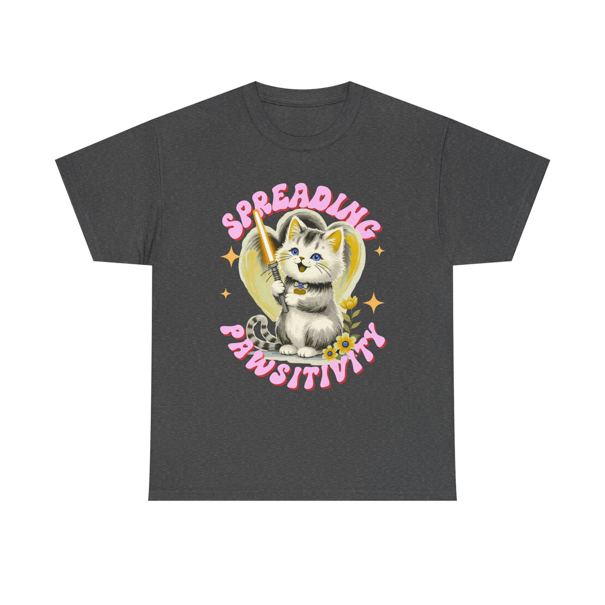 Spreading Pawsitivity Cat |  Unisex T-shirt