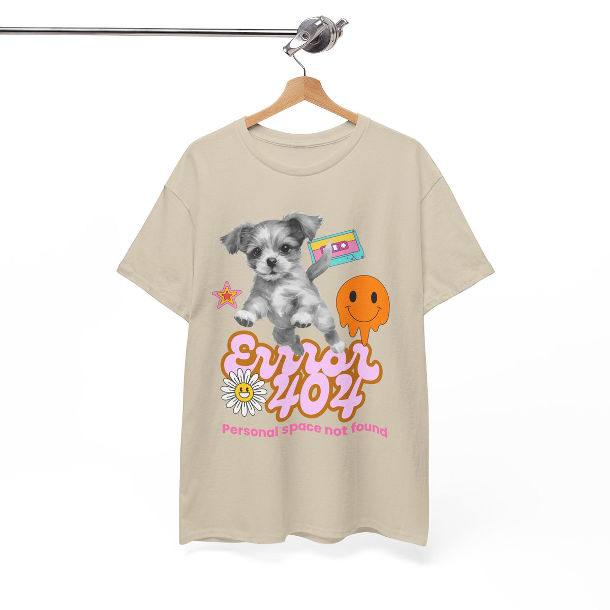 Error 404 Personal Space Not Found Dog - Unisex T-shirt