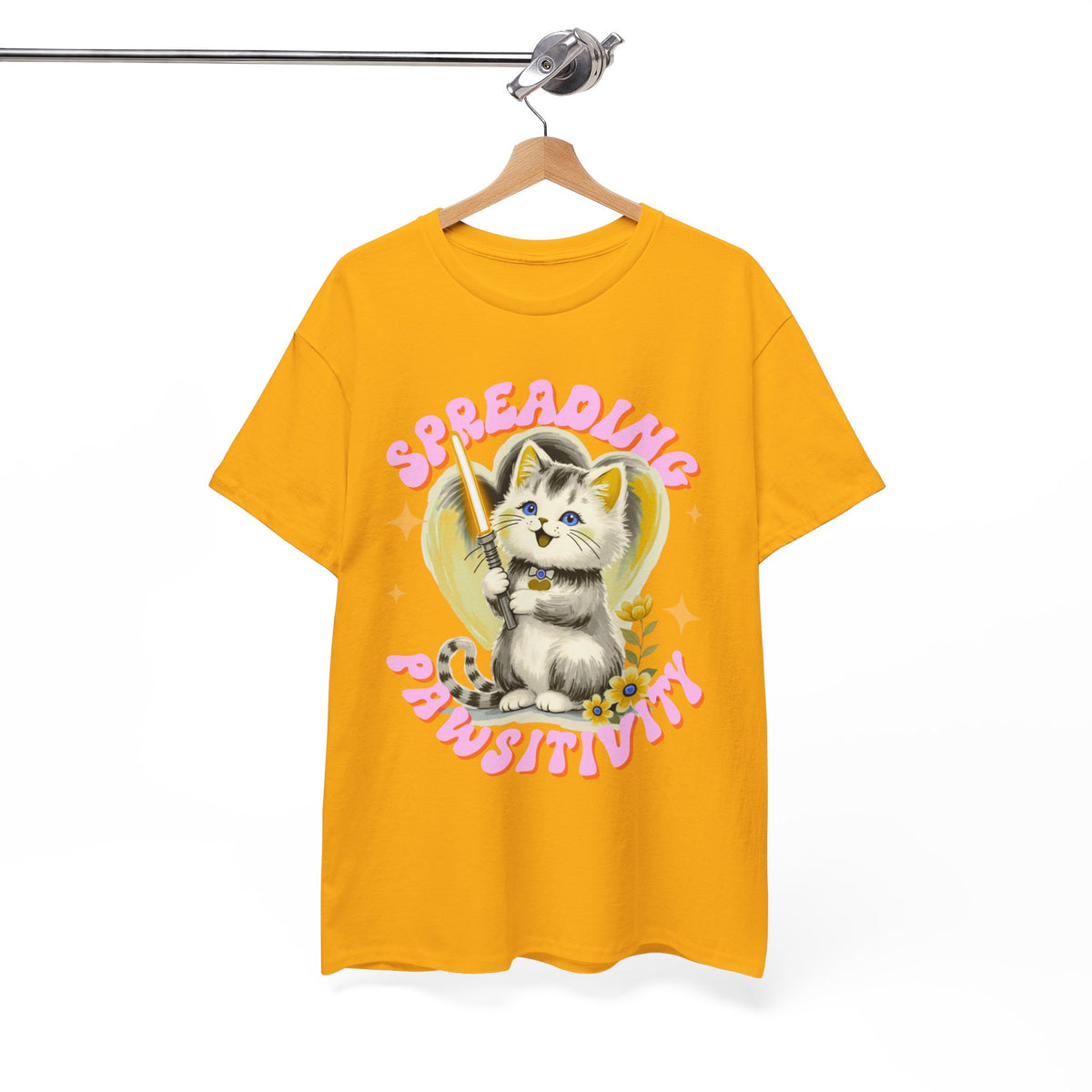 Spreading Pawsitivity Cat |  Unisex T-shirt