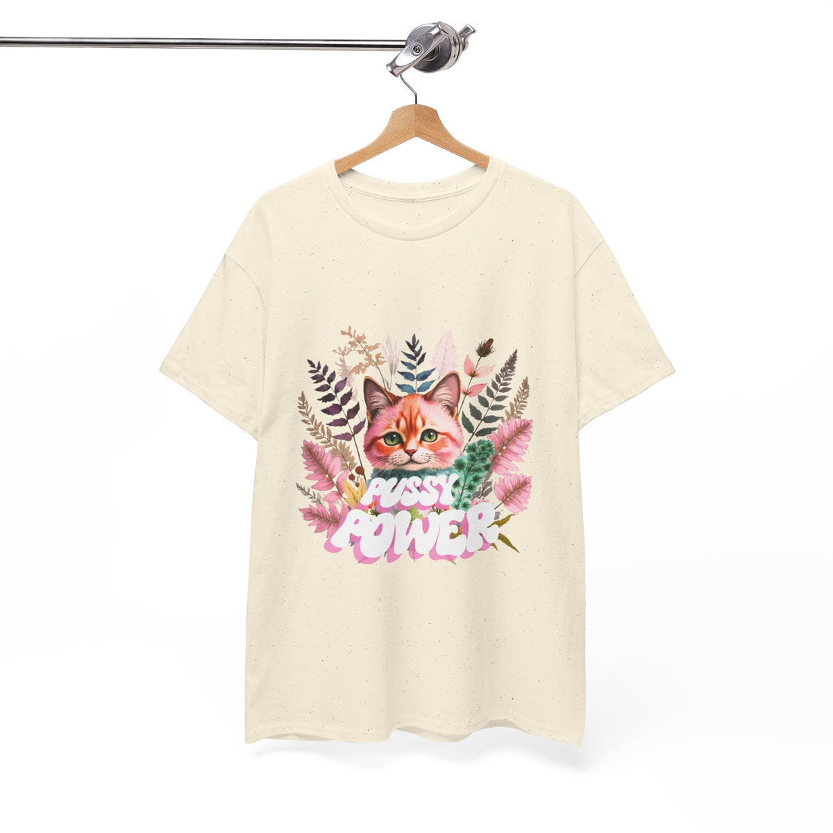 Pussy Power Flower Cat - Unisex T-shirt