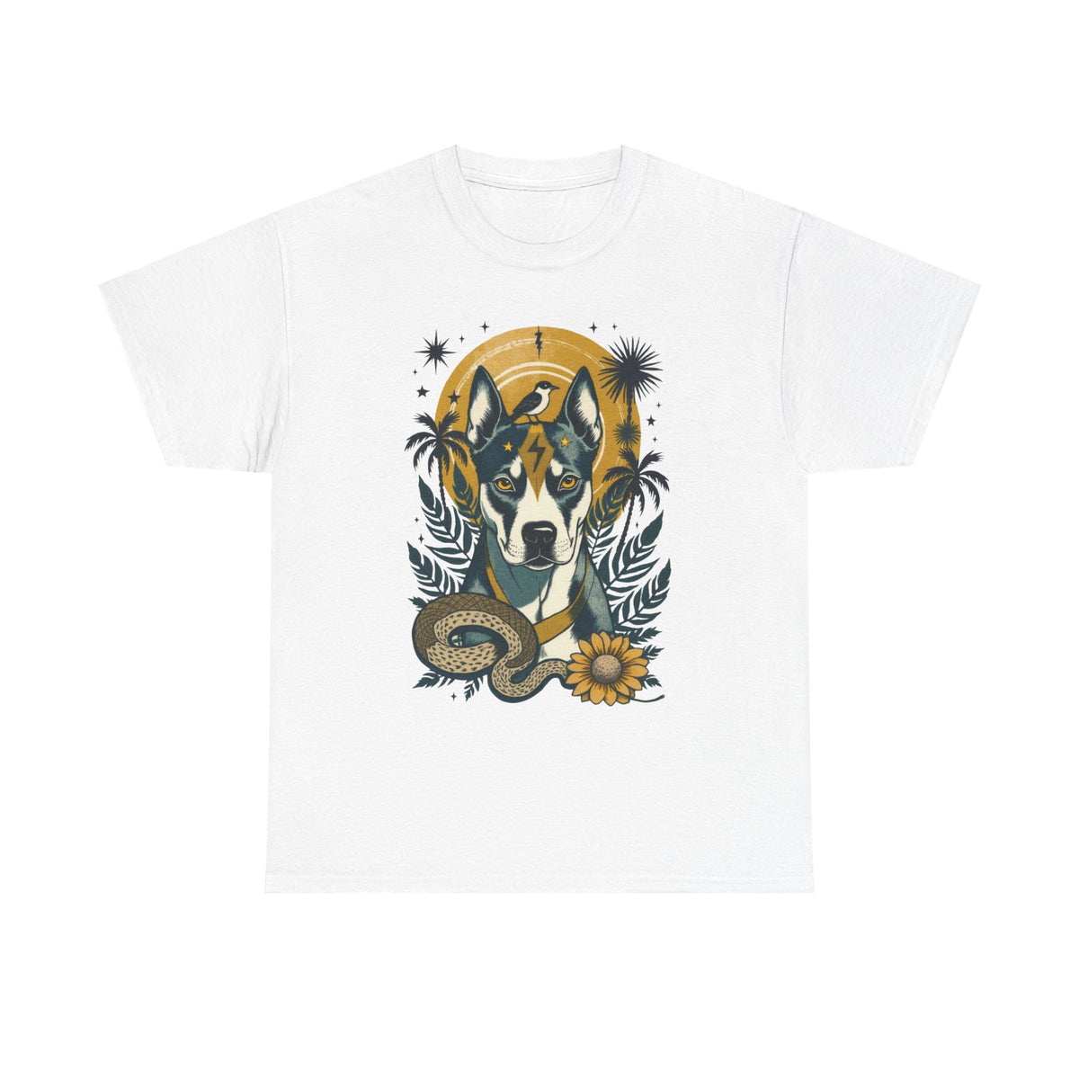 Pit Bull Vintage Style Tattoo graphic T-Shirt