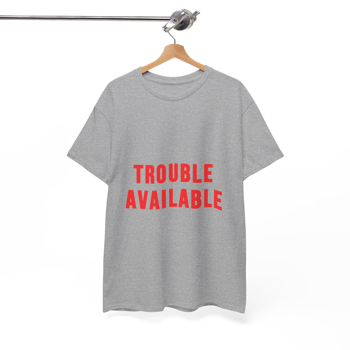 Trouble Available T-Shirt for Chaos-Curious Nights by Electrik Land.
