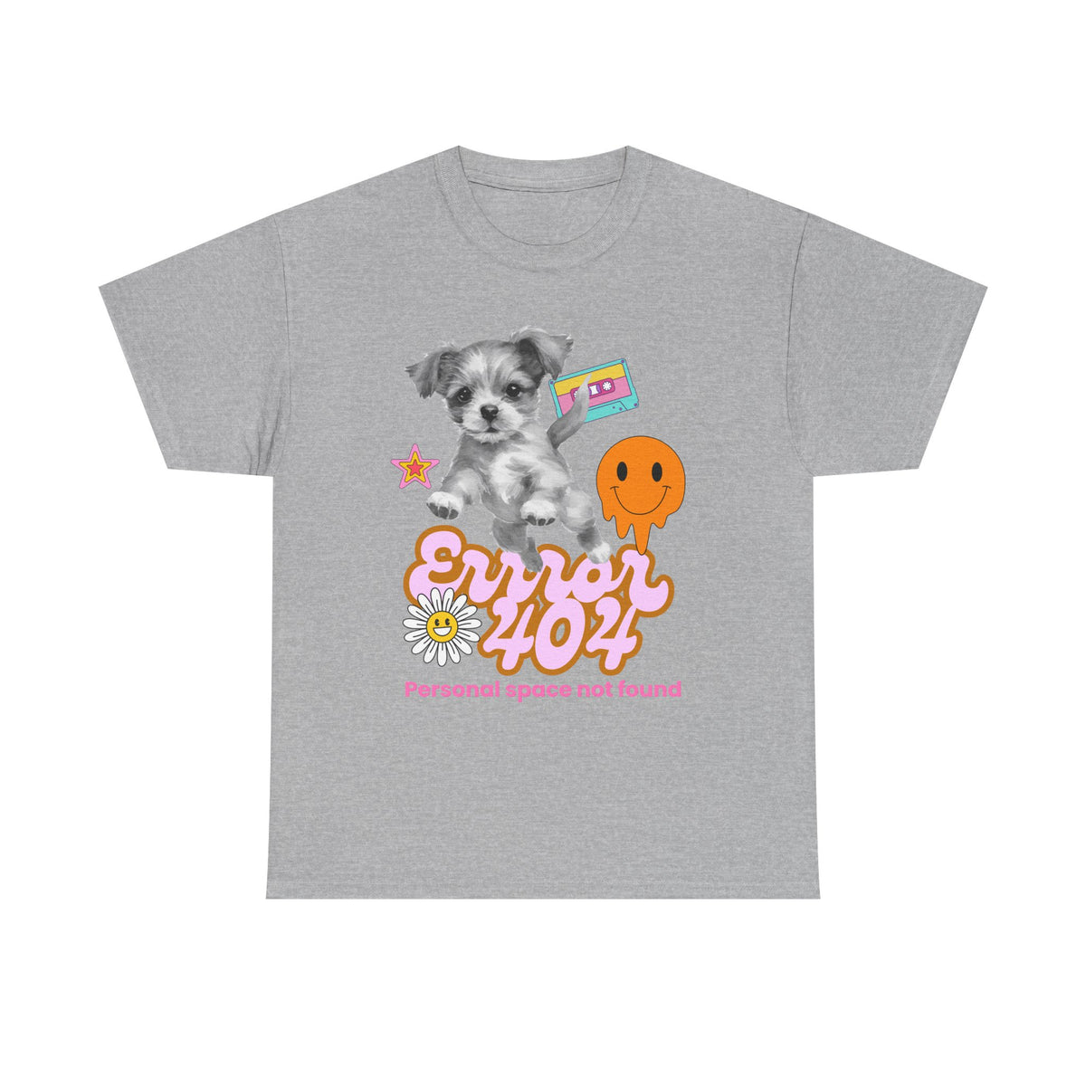 Error 404 Personal Space Not Found Dog - Unisex T-shirt